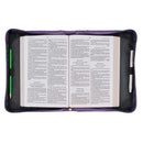 Bible Cover Fashion Purple Strength & Dignity Prov. 31:25
