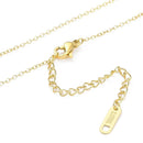 Cross stainless steel necklace gold