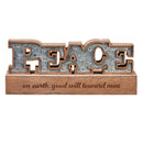 Table Top Lighted Sign Peace