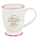 Mug White O Come Let us Adore Him