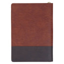 I Will Carry You Isa. 46:4 Journal Classic Zip Two-tone Brown