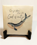 Ga je door diep water tegel 10x10cm