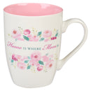 Home Is Where Mom Is Pink Peony Ceramic