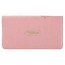 Through Christ Fluted Iris Pink Faux Lea