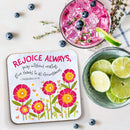 Rejoice Always coaster