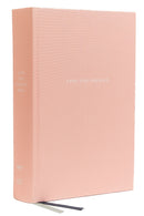 NET Love God Greatly Bible (Comfort Print)-Pink Cloth Over Board Indexed