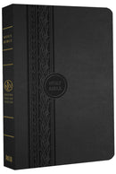 MEV Thinline Reference Bible-Black LeatherLike