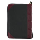 Burgundy and Black Study Index en Zip