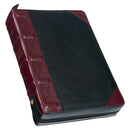 Burgundy and Black Study Index en Zip