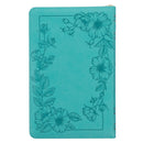 Teal Faux Leather Deluxe Gift Index Zip