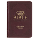 Burgundy Faux Leather Pocket Bile
