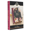 Zwarte en Bourgondische bloemen LP dunne index
