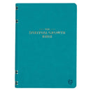 Spiritual Growth Bible Teal Faux Leather