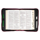 Walk by Faith Ruby Red Faux Leather Fashion Bible Cover - 2 Corinthians 5:7