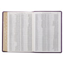 KJV Giant Print paars Volledige index
