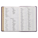 KJV Giant Print paars Volledige index