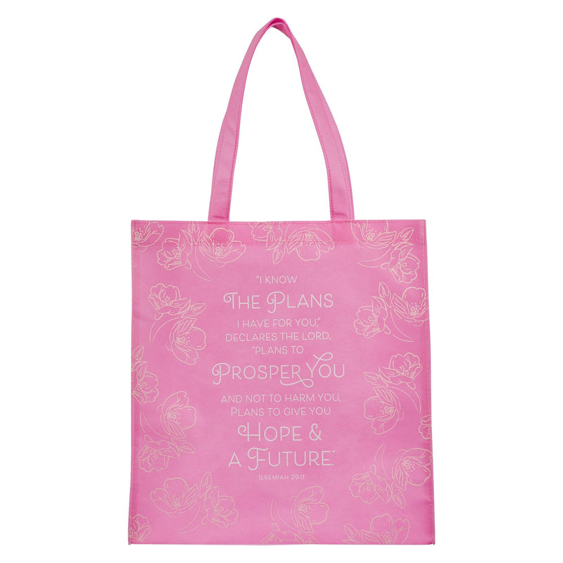 I Know the Plans Jer. 29:11 Tote bag Pink