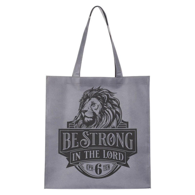 Be Strong Eph. 6:10 Tote bag Gray