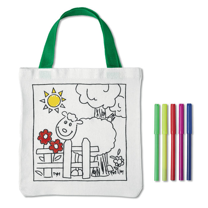 Sheep, coloring bag incl felttips