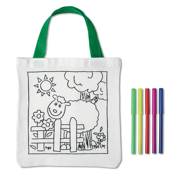 Sheep, coloring bag incl felttips