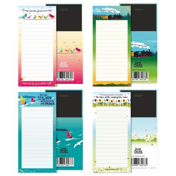 4 Christian Fridge Notepads Variety pack