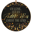 Adore Him Ceramic Christmas Decoration