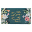 Be Still Ps. 46:10 Checkbook Wallet Teal