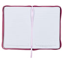 Trust in the Lord Prov. 3:5 Journal Classic Zip Purple Floral