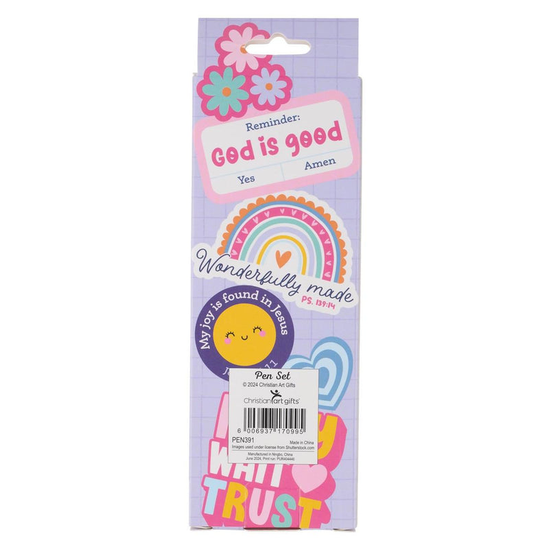 Girls Sticker Art Pen Set 5 pc