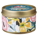 Be Still Ps. 46:10 Tin Candle Floral Teal
