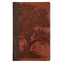 KJV Bible Giant Print Standard-size Faux Leather HC, Brown Trust Tree