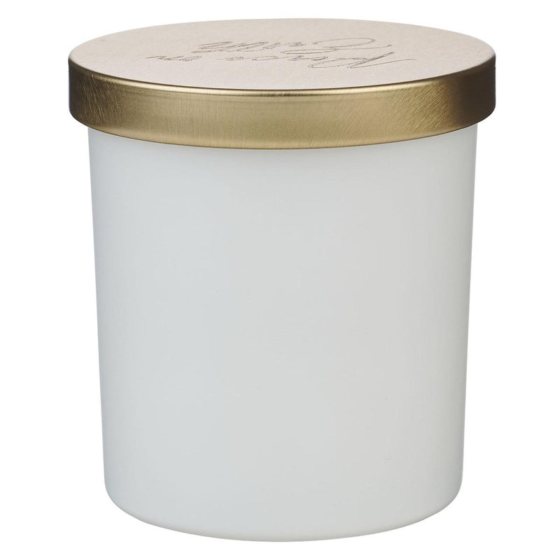 Peace on Earth Glass Candle with Metal Lid