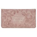 Checkbook Wallet Pink Everything Beautiful Ecc. 3:11