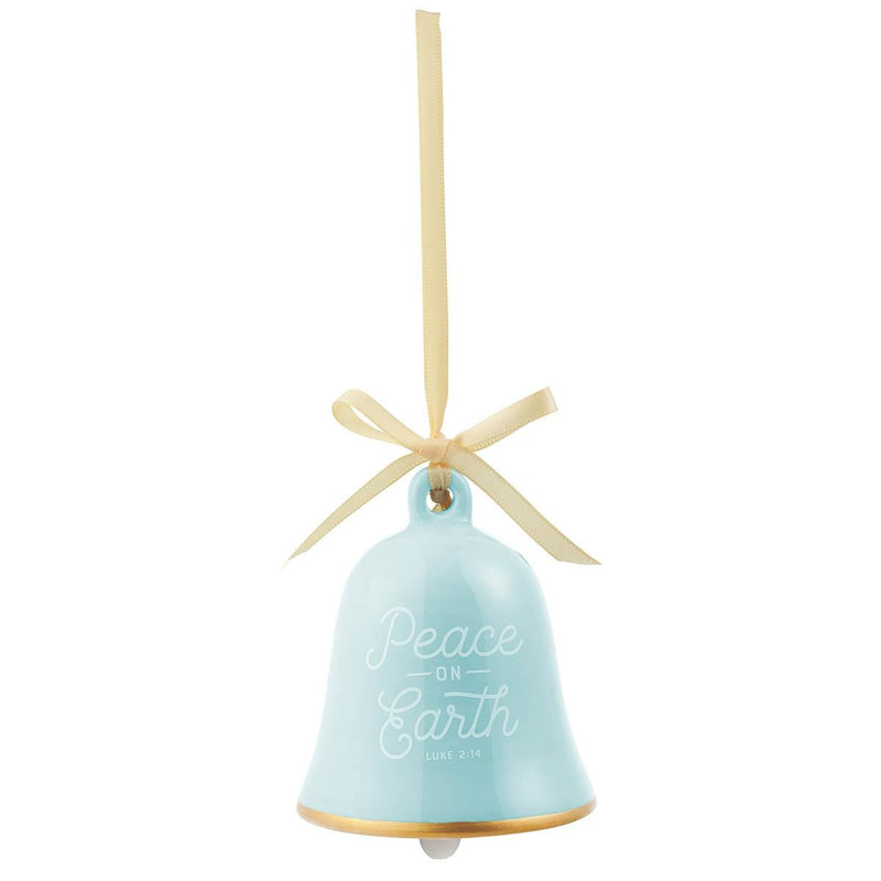 Ornament Bell Peace on Earth Luke 2:14