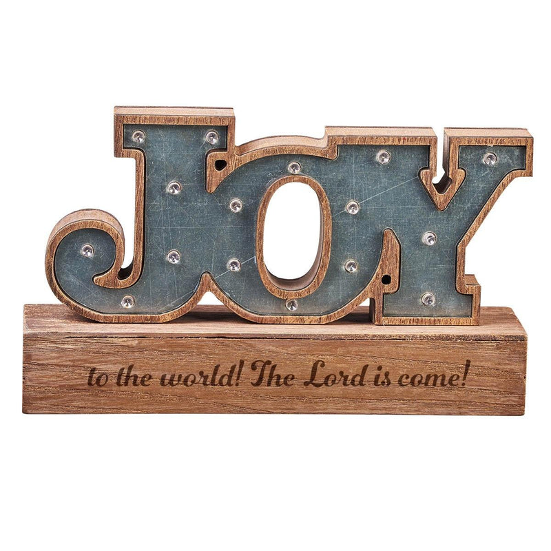 Table Top Lighted Sign Joy