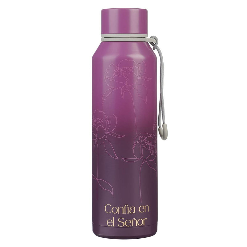 Water Bottle SS Purple ConfÃ­a en el SeÃ±or Prov. 3:5