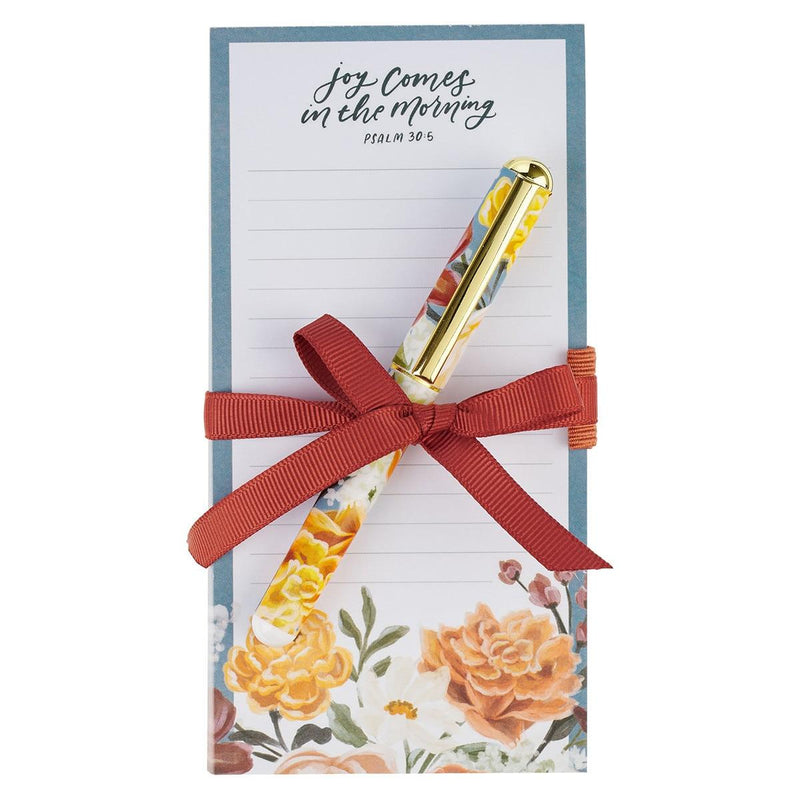 Comes in the Morning Ps. 30:5 Magnetic Shopping List w/pen Joy 