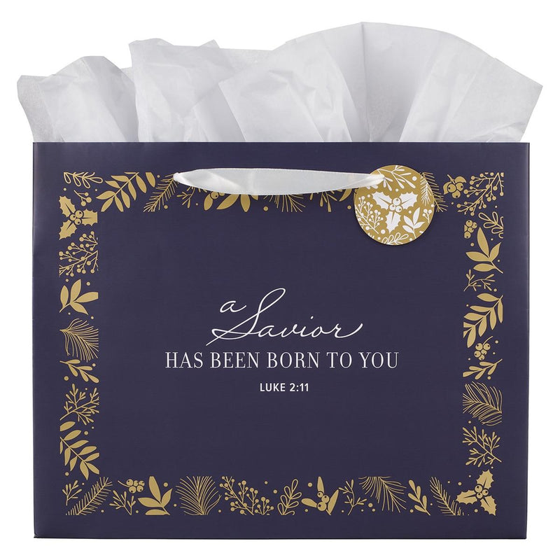 Gift Bag LG Landscape A Savior Has Been Born Luke 2:11