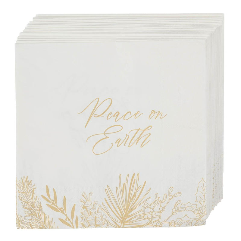 Lunch Napkins Paper 12pc Peace on Earth