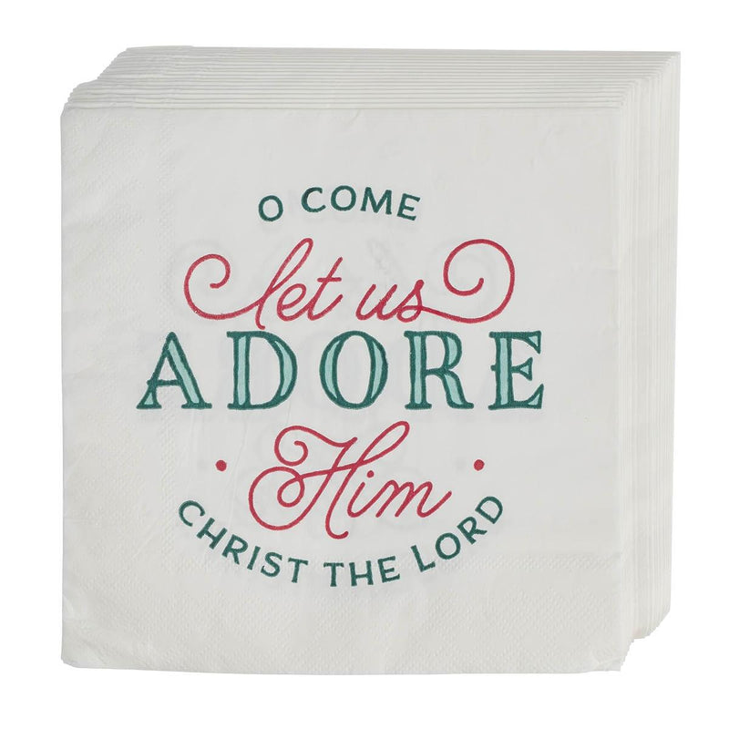 Lunch Napkins Paper 12pc Adore Him