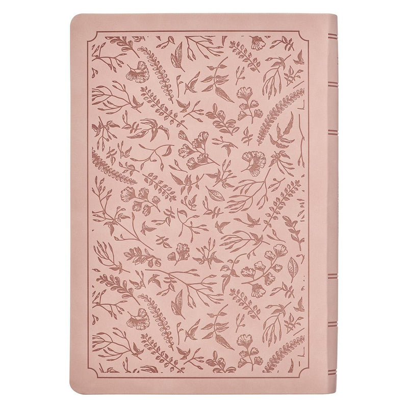 KJV Bible Giant Print Full-size Faux Leather, Blush Pink