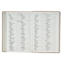 KJV Bible Thinline LP Faux Leather Flowers, Pink