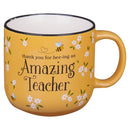 Amazing Teacher Blossom and Bees Ceramic Coffee Mug