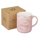 You Are A Blessing Pink Ceramic Coffee Mug
