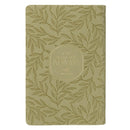KJV Bible Reader's Edition XL print Faux Leather Green Leaves
