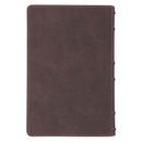 KJV Bible Reader's Edition XL print Faux Leather Two-tone Brown Cross