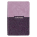 KJV Giant Print Faux Leather Purple Two-tone