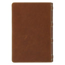 KJV Bible Personal Size LG print Genuine Leather Brown Cross