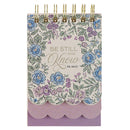 Be Still And Know Ps. 46:10 Spiral Notepad SM Purple Floral