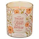 Those Who Trust In The Lord Isa. 40:31 Glass Candle